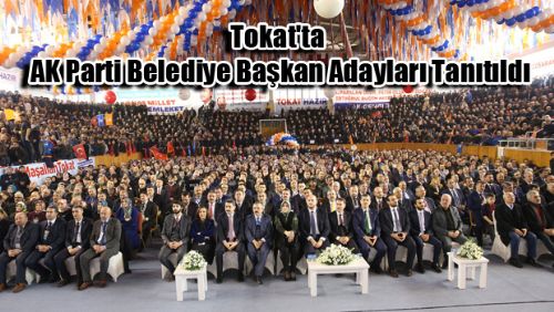 Tokat'ta AK Parti Belediye Başkan Adayları Tanıtıldı
