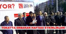 Tokat'ta Erbakan Haftası Etkinlikleri