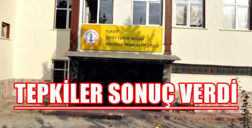 Tokat'ta, Okul İsmi Skandalı 