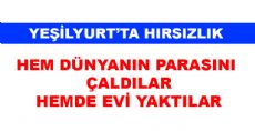 Yeşilyurt'ta Hırsızlık