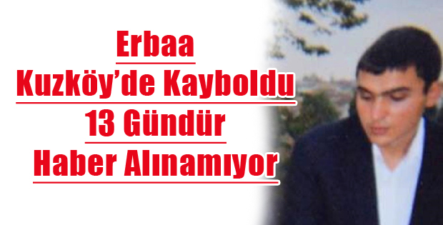 ENGELLİ GENÇ 13 GÜNDÜR KAYIP