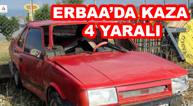 Erbaa'da Trafik Kazası: 4 Yaralı