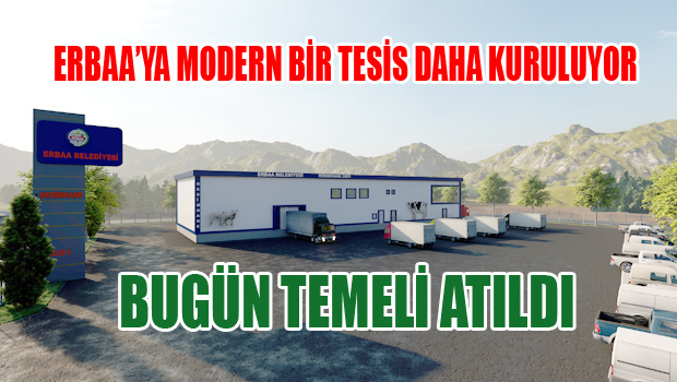 Erbaa'da modern kesimhanenin temeli atıldı