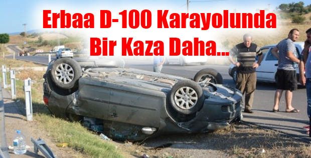 Evyaba Kavşağında Kaza