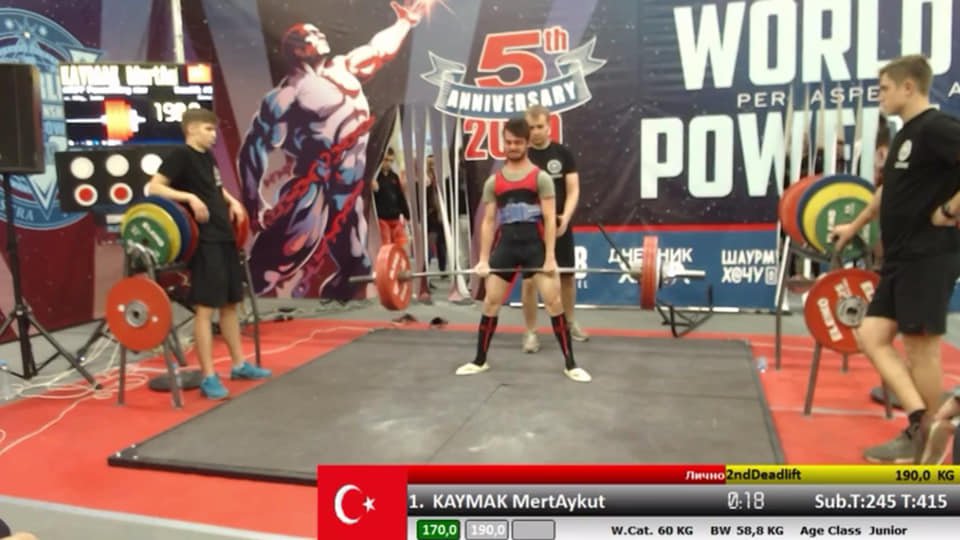 HEMŞEHRİMİZ MERT AYKUT KAYMAK HALTERDE DÜNYA REKORU KIRDI