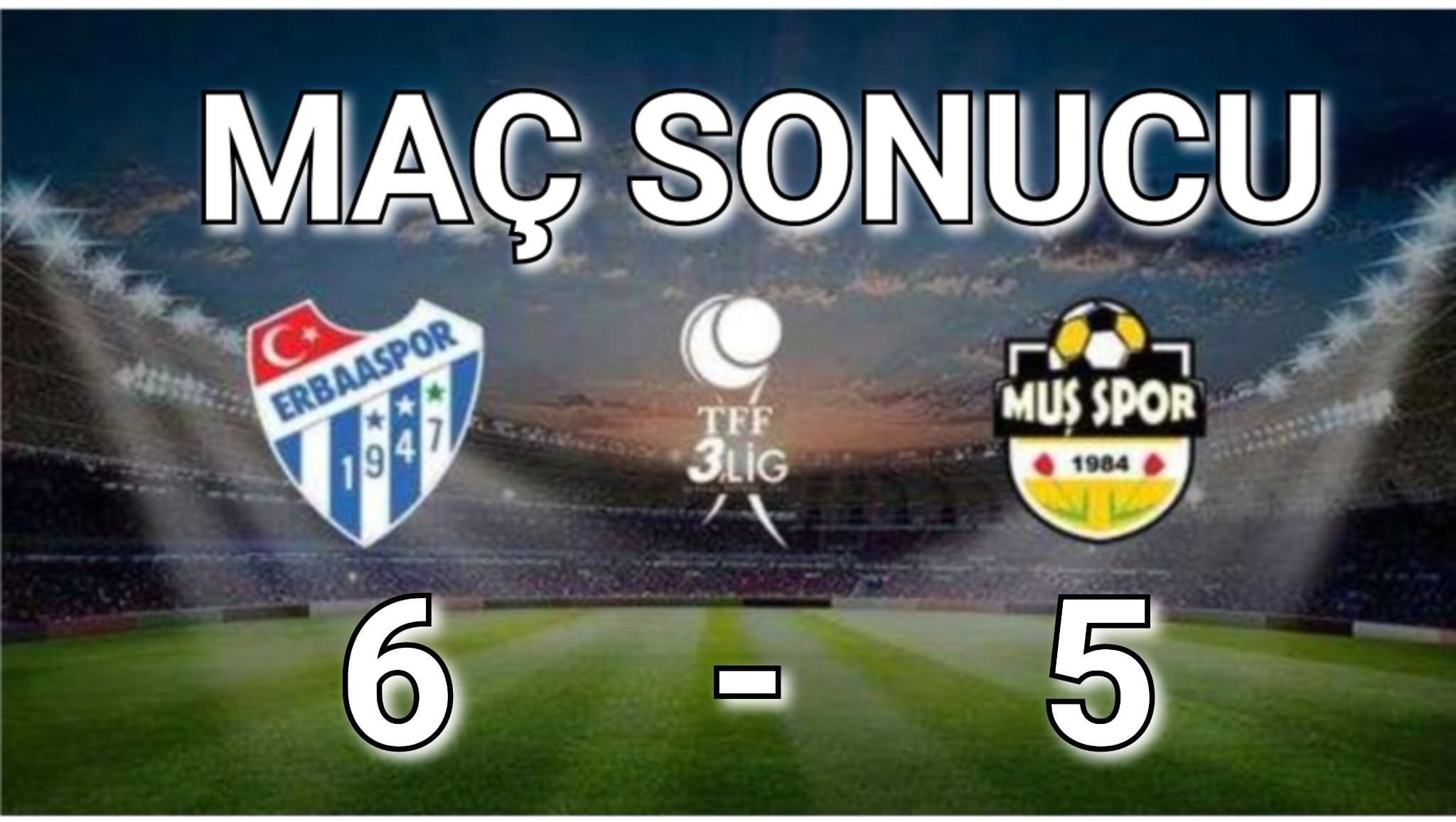 MERKÜR JET ERBAASPOR TFF 2.LİGE YÜKSELDİ