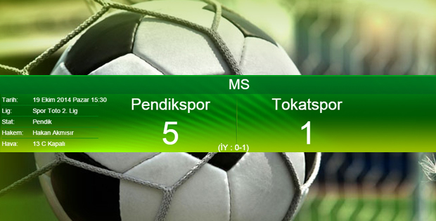 PendikSpor - Tokatspor  Maç Sonucu: 5-1