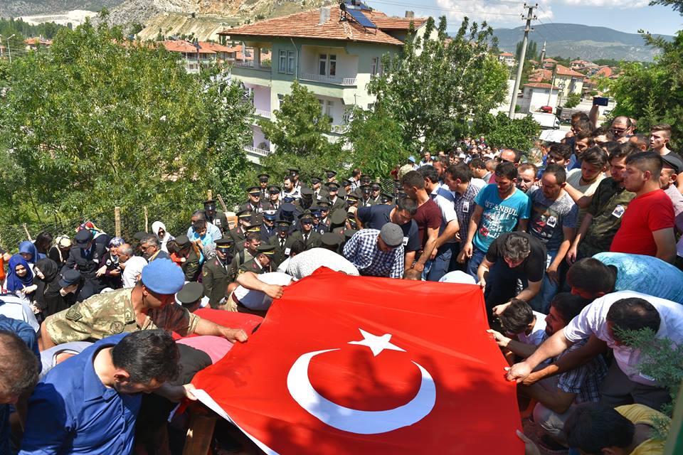Tokat Şehidini Son Yolculuğuna Uğurladı
