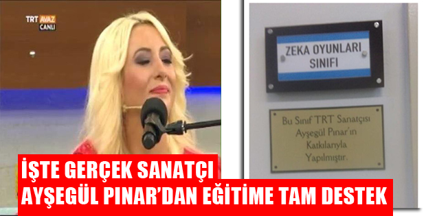 AYŞEGÜL PINAR'DAN ÖRNEK BİR DAVRANIŞ DAHA