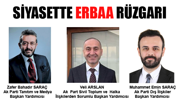 AK PARTİDE ERBAA'LI HEMŞEHRİLERİMİZE YENİ GÖREV