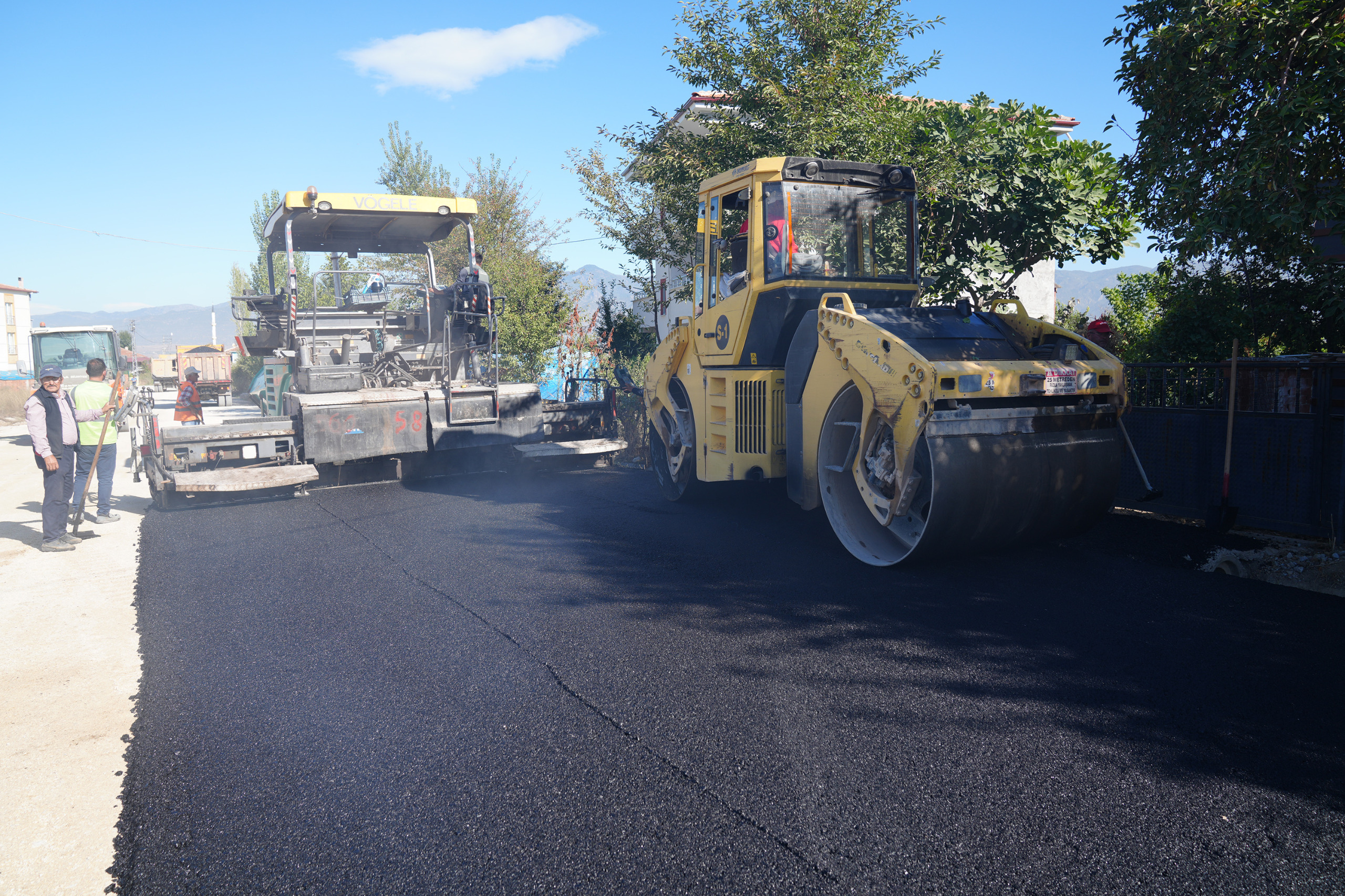Eski Tokat yolunda asfalt çalışmaları başladı