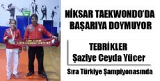  Niksar'lı Şaziye Ceyda Yücer Türkiye Şampiyonasında