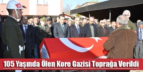 105 Yaşında Ölen Kore Gazisi Toprağa Verildi