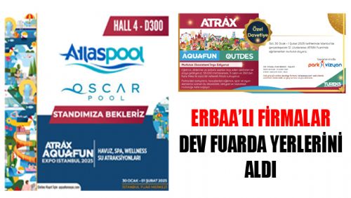 12. ULUSLARARASI EĞLENCE, PARK, SPOR & REKREASYON ALANLARI ENDÜSTRİSİ FUARI YARIN KAPILARINI AÇIYOR