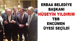 Erbaa Belediye Başkanı Hüseyin Yıldırım TBB Encümen Üyesi Seçildi.