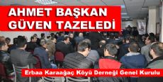 AHMET BAŞKAN GÜVEN TAZELEDİ