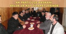 ERBAA AK PARTİ İLÇE BAŞKANINDAN BELDE VE KÖY ZİYARETLERİ