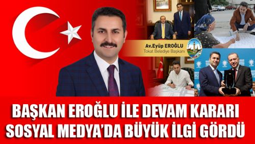 AK PARTİ TOKAT'TA EYÜP EROĞLU İLE DEVAM DEDİ