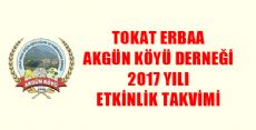 AKGÜN KÖYÜ DERNEĞİ ETKİNLİK TAKVİMİ