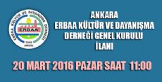 Ankara, Erbaa Kültür ve Dayanışma Derneği