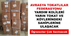 Avrasya Tokatlılar Federasyonu Yardımları Tüm Hızıyla Devam Ediyor