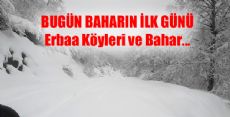 BAHARIN İLK GÜNÜ VE ERBAA KÖYLERİ