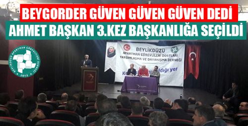 BEYLİKDÜZÜ APARTMAN GÖREVLİLERİ DERNEĞİ AHMET BAŞKAN'LA DEVAM DEDİ