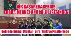 BİR BAŞARIDA ERBAA MERKEZ ANADOLU LİSESİNDEN