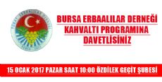 BURSA ERBAALILAR DERNEĞİ KAHVALTI DAVETİ