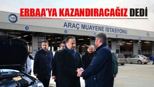 Başkan Yıldırım: Erbaa'ya sabit araç muayene istasyonunu getireceğiz