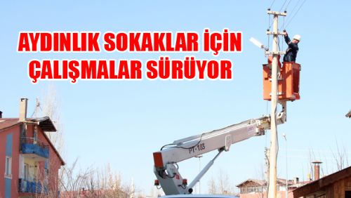 ÇEDAŞ AYDINLIK SOKAKLAR İÇİN BAKIM ÇALIŞMALARINA DEVAM EDİYOR