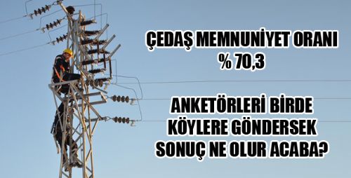 ÇEDAŞ MÜŞTERİLER MEMNUN DİYOR AMA