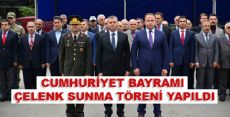 CUMHURİYET BAYRAMI ÇELENK SUNMA TÖRENİ YAPILDI