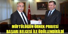 Cami-Öğrenci Evi Projesine BAŞARI BELGESİ