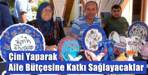 Çini Yaparak Aile Bütçesine Katkı Sağlayacaklar