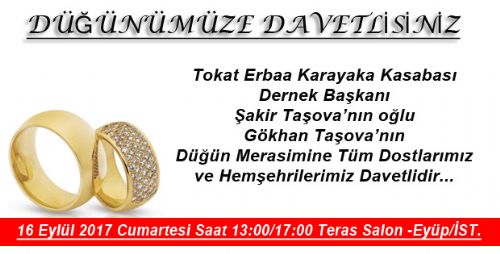 DÜĞÜNÜMÜZE DAVETLİSİNİZ