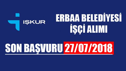 ERBAA BELEDİYESİ İŞÇİ ALIMI