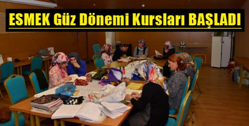 ERBAA ESMEK GÜZ DÖNEMİ KURSLARI BAŞLADI