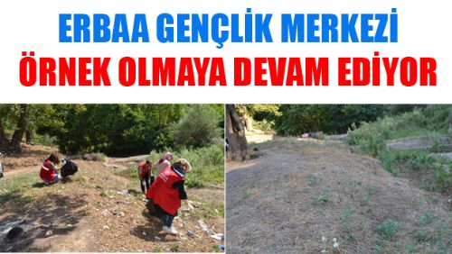 ERBAA GENÇLİK MERKEZİNDEN ÇEVRE TEMİZLİĞİ