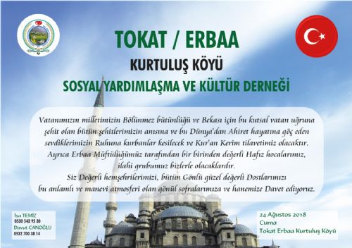 ERBAA KURTULUŞ KÖYÜ  MEVLİD DAVETİ