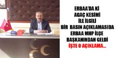 ERBAA MHP İLÇE BAŞKANINDAN BASIN AÇIKLAMASI