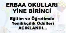 ERBAA OKULLARI YİNE BİRİNCİ