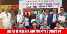 ERBAA TEPEŞEHİR YBO TÜRKİYE ÜÇÜNCÜSÜ