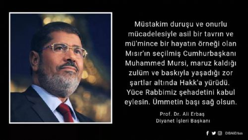 ERBAA'DA MUHAMMED MURSİ İÇİN GIYABİ CENAZE NAMAZI KILINACAK