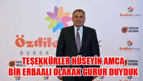 ERBAALI İŞ ADAMI HÜSEYİN ÖZDİLEK'TEN 1 MİLYON TL BAĞIŞ