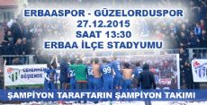 ERBAASPOR-GÜZELORDUSPOR'U AĞIRLAYACAK