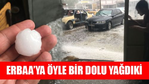 ERBAA'YI VE ÇEVRE KÖYLERİ DOLU VURDU