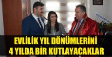 EVLİLİK YIL DÖNÜMLERİNİ 4 YILDA BİR KUTLAYACAKLAR