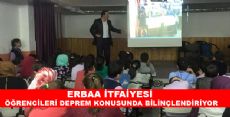 Erbaa Belediyesi İtfaiyesi Deprem Seminerleri