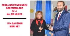 Erbaa Belediyesinde Öğretmenlere 1414 Kalem Hediye